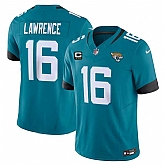 Men & Women & Youth Jacksonville Jaguars #16 Trevor Lawrence Teal 2023 F.U.S.E With 3- Star C Patch Vapor Untouchable Limited Football Stitched Jersey,baseball caps,new era cap wholesale,wholesale hats